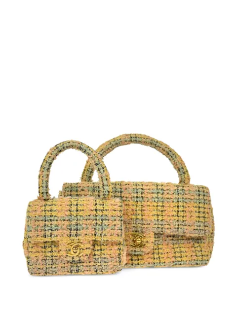 CHANEL Pre-Owned 1992 Classic Flap handbag set Yellow 299764