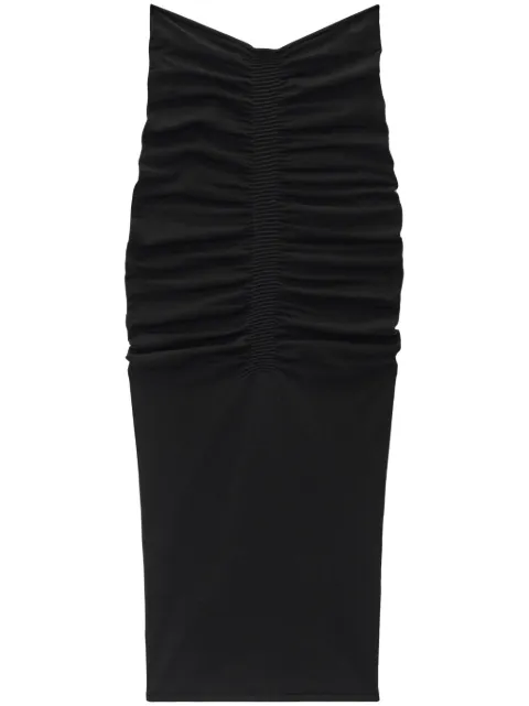 Alexander Wang ruched maxi skirt Black 1KC1255095