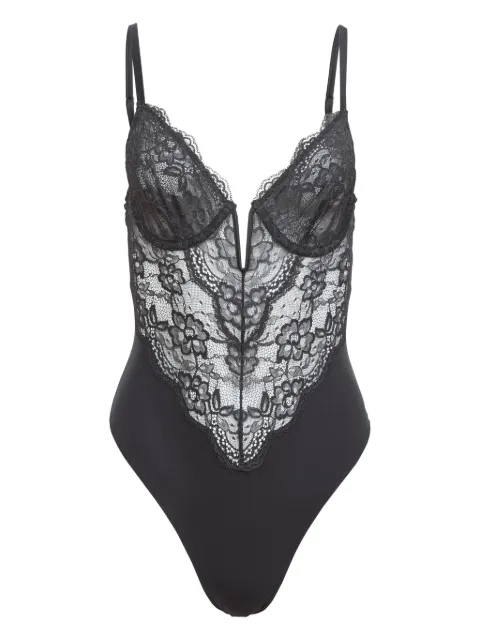 Fleur Du Mal Bianca lace bodysuit Black BS04510100