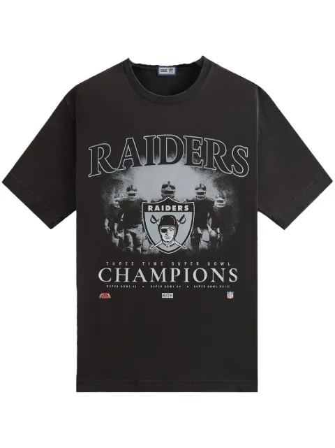 KITH x NFL '47 Raiders "Vintage" T-shirt Black KHM032686001