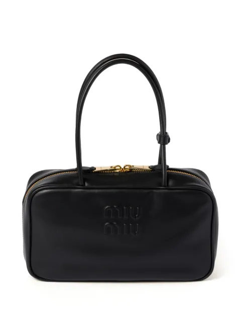 Miu Miu Beau leather top-handle bag Black 5BB172VOOO2CRW