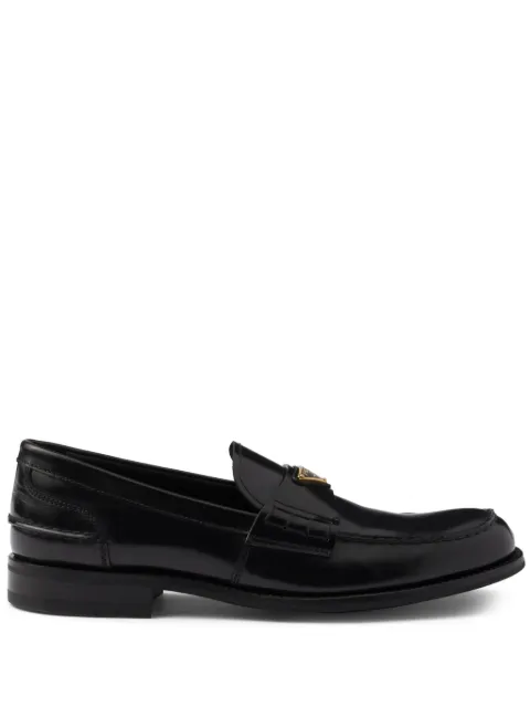 Prada brushed leather loafers Black 2DB223FX000055