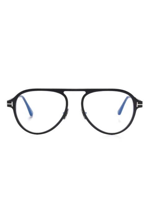 TOM FORD Eyewear pilot-frame glasses Black FT5972B
