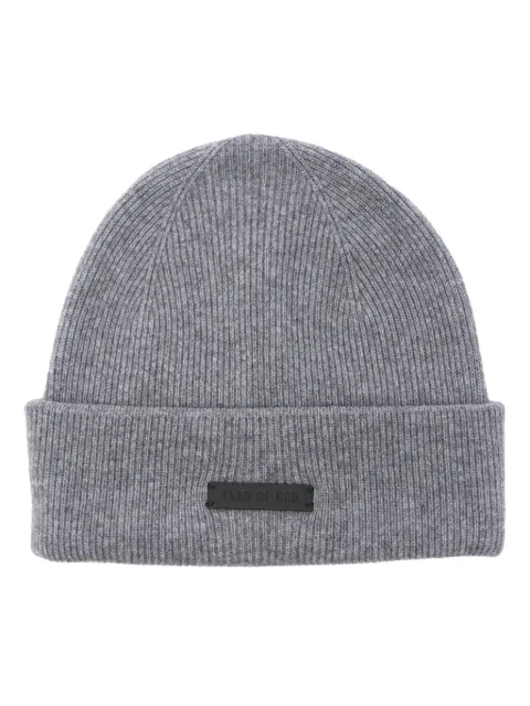 Fear Of God cashmere beanie hat Grey FG870033CAS