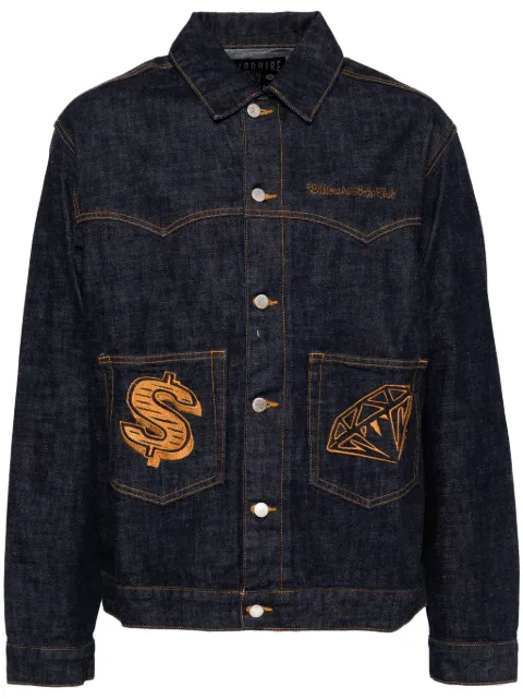 Billionaire Boys Club embroidered denim jacket Blue B24303