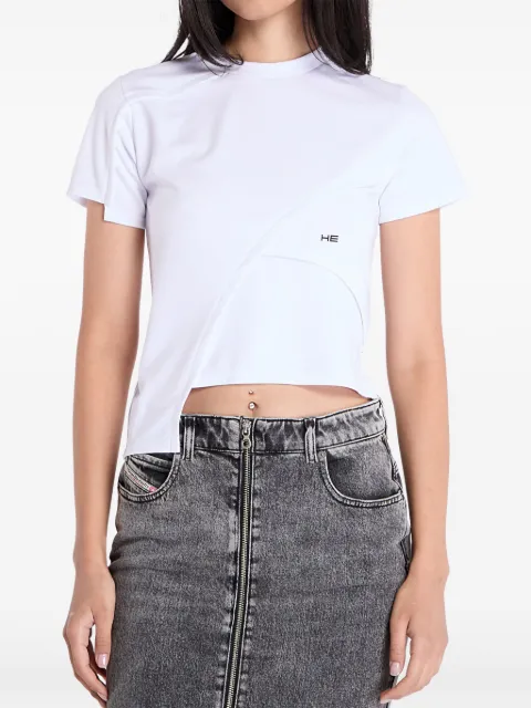 HELIOT EMIL cropped T-shirt White HEW09024PL03WHT02