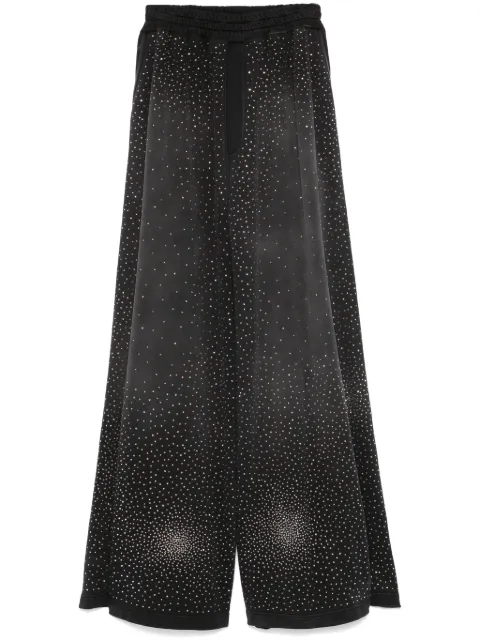 Giuseppe Di Morabito rhinestone-embellished palazzo pants Black 03FWPA115FC03377