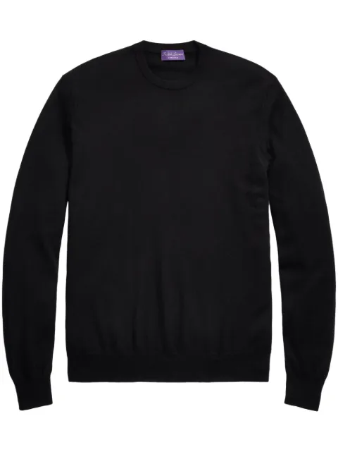 Ralph Lauren Purple Label jersey-knit cashmere pullover Black 790913755001