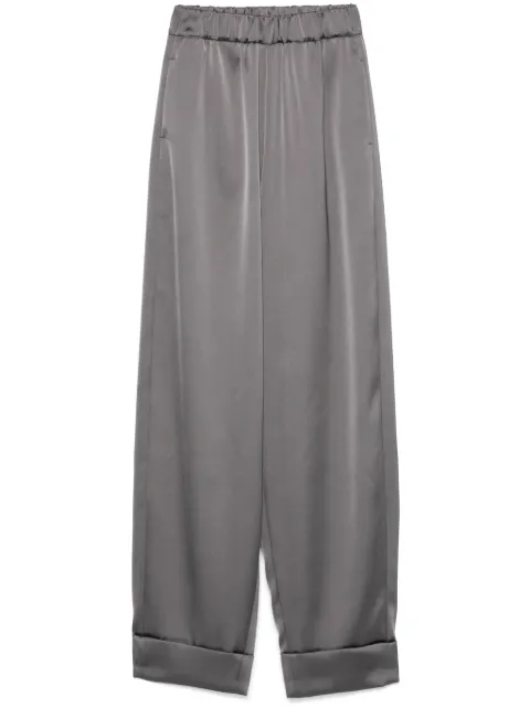 Blanca Vita satin trousers Grey PSIDIUM1334
