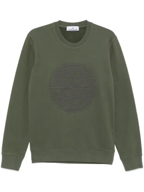 Stone Island organic-cotton jersey sweatshirt Green 811566388