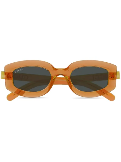 Gucci Eyewear logo-print sunglasses Orange GG1719S005