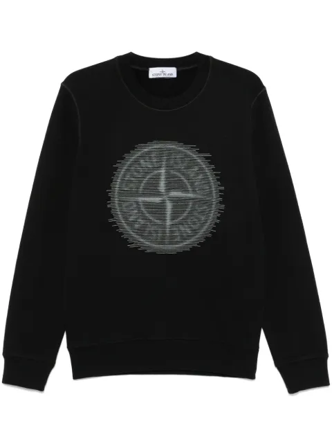 Stone Island organic-cotton jersey sweatshirt Black 811566388