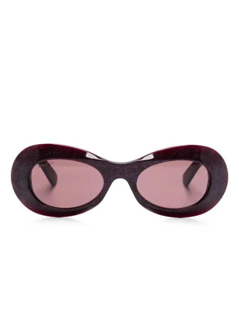 Gucci Eyewear oval-frame sunglasses Purple GG1696S
