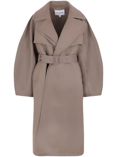 Alaïa double-collar trench coat Brown AA9M03606T678