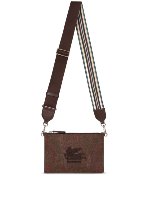 ETRO Pegaso-motif shoulder bag Brown MP1C0013AA012