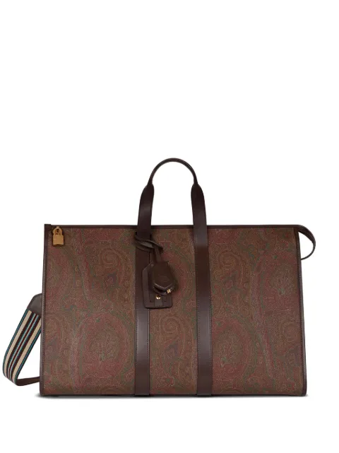 ETRO large paisley-print travel bag Brown MP1L0001AA012