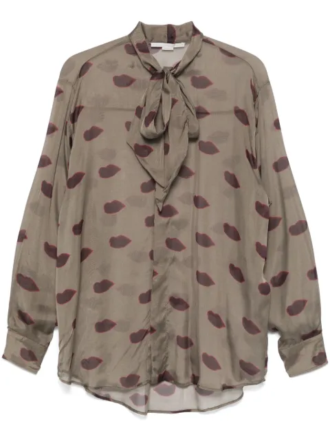 Stella McCartney abstrac-print shirt Green 6201293ES270