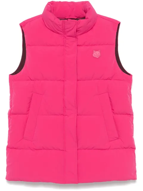 Maison Kitsuné puffer gilet Pink NW02204WQ4032