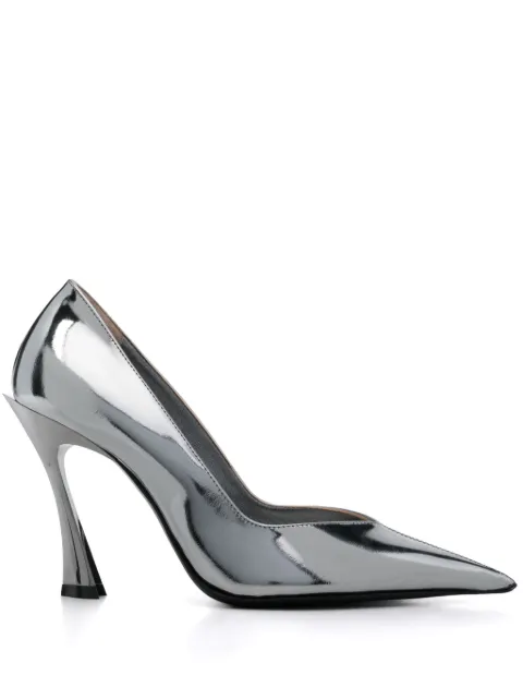 Mugler 95mm Classic Fang pumps Silver MUWFW2425SC051CM054