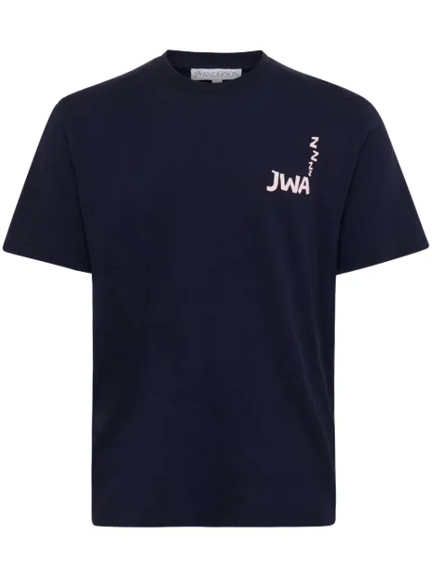 JW Anderson JWA slogan-print T-shirt Blue JT0270PG1510898