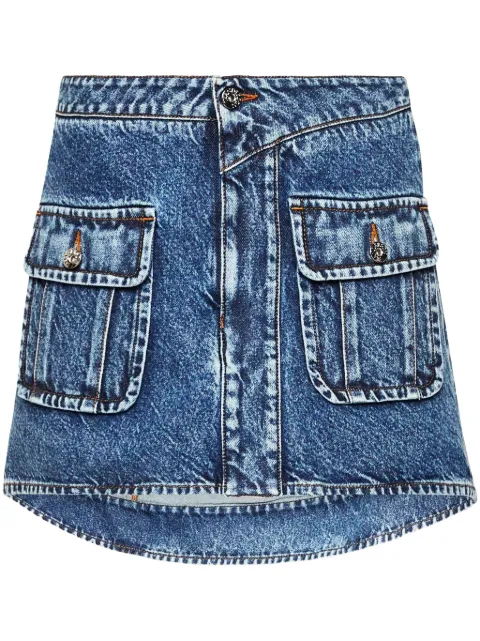 JW Anderson curved mini skirt Blue DK0026PG1619