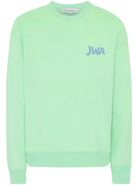 JW Anderson logo-print sweatshirt Green JW0220PG1632520