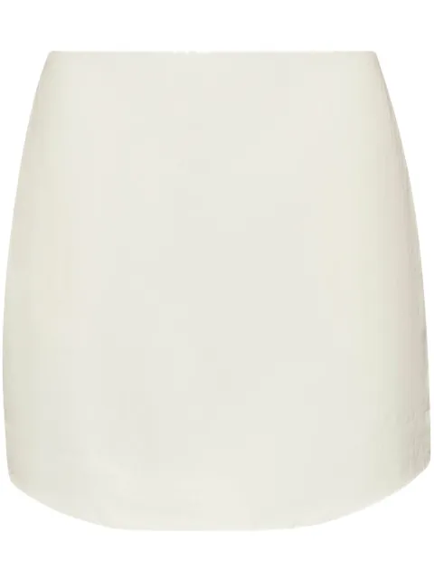 JW Anderson curved hem mini skirt White SK0185PG1690002
