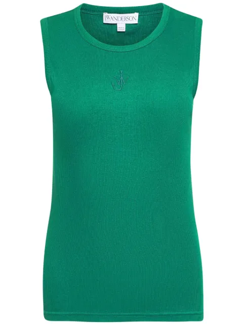 JW Anderson Anchor-logo tank top Green JO0248PG1717540