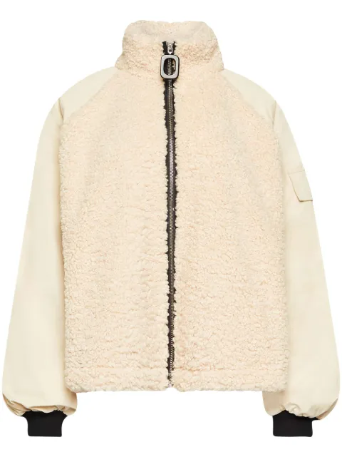 JW Anderson panelled fleece track jacket Neutrals JK0367PG1736