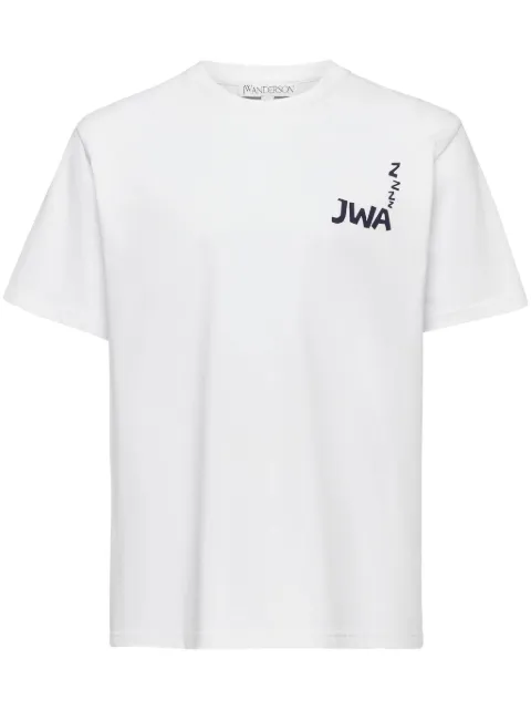 JW Anderson JWA slogan-print T-shirt White JT0271PG1510001