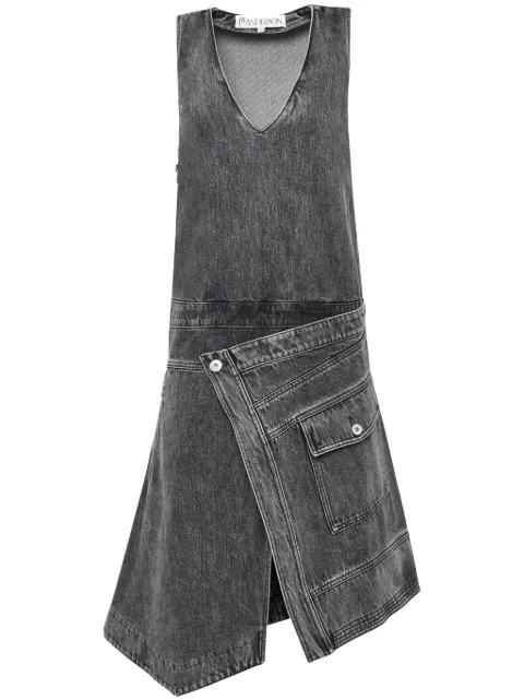 JW Anderson wrap sleeveless dress Grey DD0010PG1745929