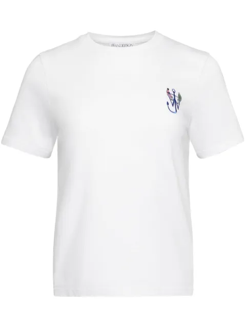 JW Anderson anchor-embroidery printed T-shirt White JT0269PG1510001