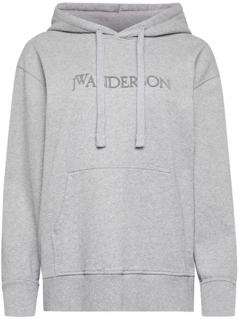 JW Anderson logo-embroidered hoodie Grey JW0231PG1632907