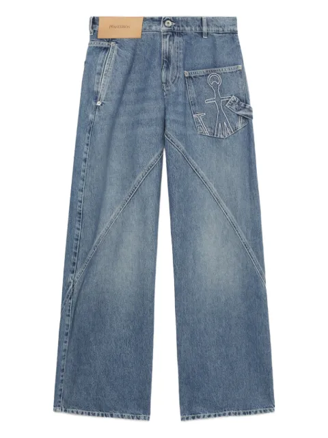 JW Anderson Workwear straight-leg jeans Blue DT0102PG1735
