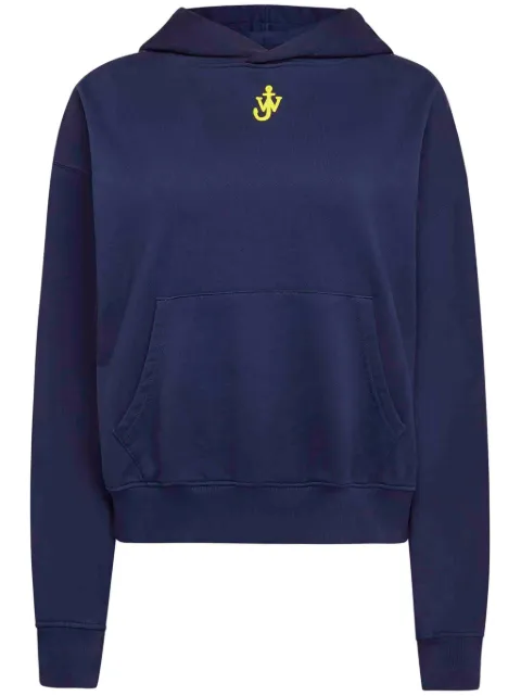 JW Anderson anchor-embroidered hoodie Blue JW0216PG1719898