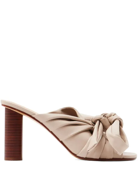 JW Anderson 95mm bow mules Neutrals SN0095LA0161190
