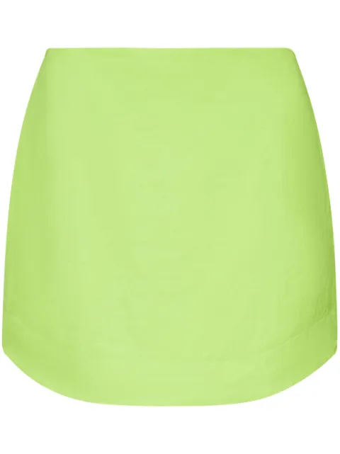 JW Anderson curved-hem mini skirt Green SK0185PG1690526