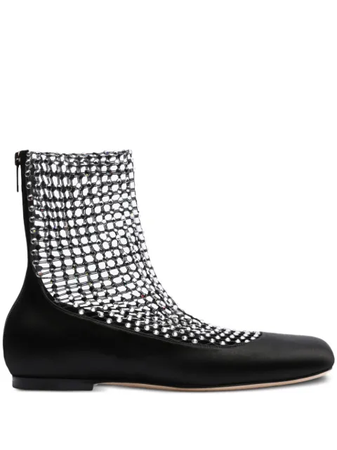 René Caovilla rhinestone-embellished ballerina shoes Black C12235010R001