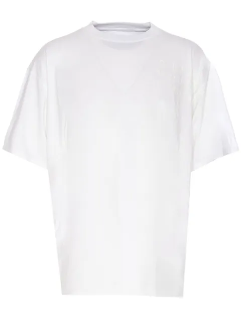 MM6 Maison Margiela numbers-print T-shirt White SH2GC0013S23588