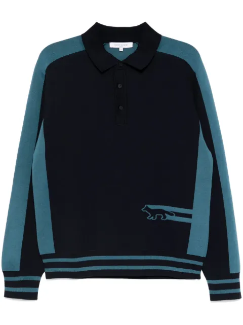 Maison Kitsuné Flash Fox polo Blue NM00203KM0327P446