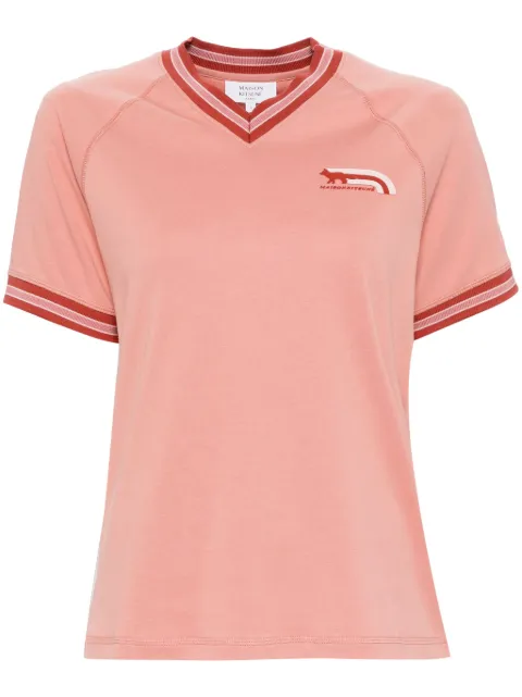 Maison Kitsuné Flash Fox t-shirt Pink NW00112KJ0119P634