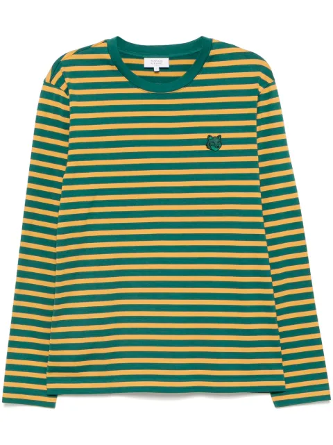Maison Kitsuné fox head long-sleeved t-shirt Green NM00106KJ0044B763