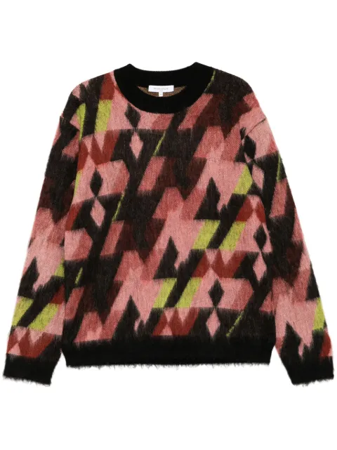 Maison Kitsuné graphic jumper Pink NM00801KM0323B259