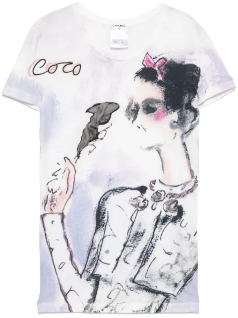CHANEL Pre-Owned 2010s Short Sleeve T-shirt Top Blue P37873K02540MP119