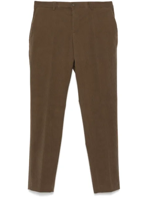 BOSS slim-cut corduroy trousers Brown 50530665