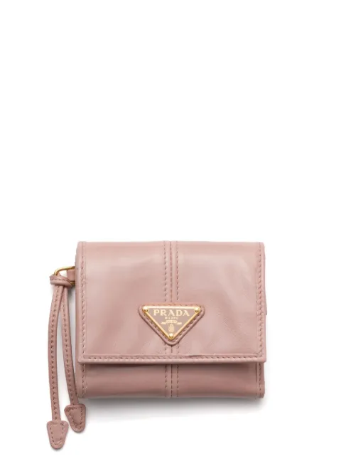 Prada small leather wallet Pink 1MH0432CYR