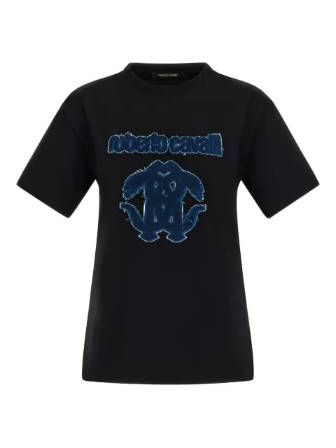 Roberto Cavalli cotton t-shirt Black TKT61LJD062