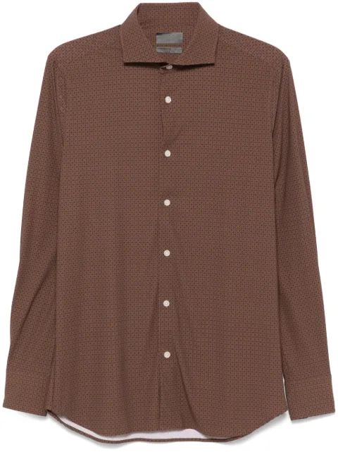 Dell'oglio graphic print shirt Brown AR25WR11CANEP45
