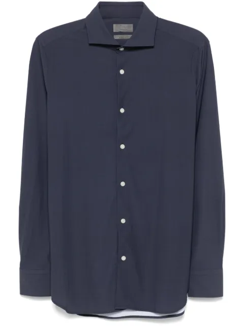 Dell'oglio polka dot print shirt Blue AR25WR11CANETFLANEL