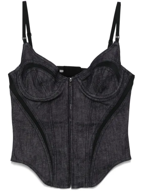 Mugler denim corset Black 25P6TO07752013